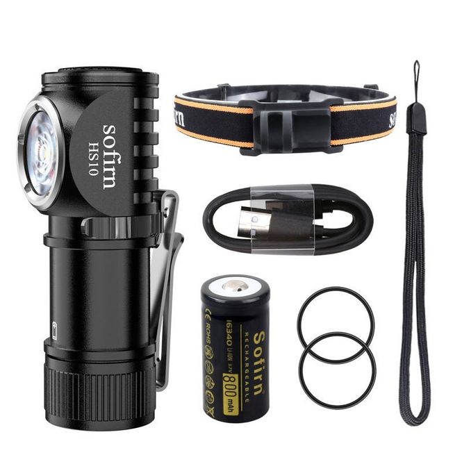 Hovedbilde Hodelykt Sofirn HS10 1100lumens, USB-C oppladbar, ...