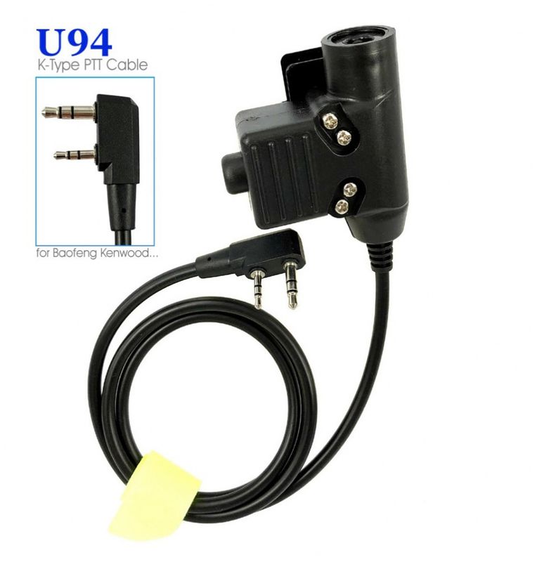 Quansheng / BaoFeng UV-5R vhf, øreplugg, strupemikrofon, PTT